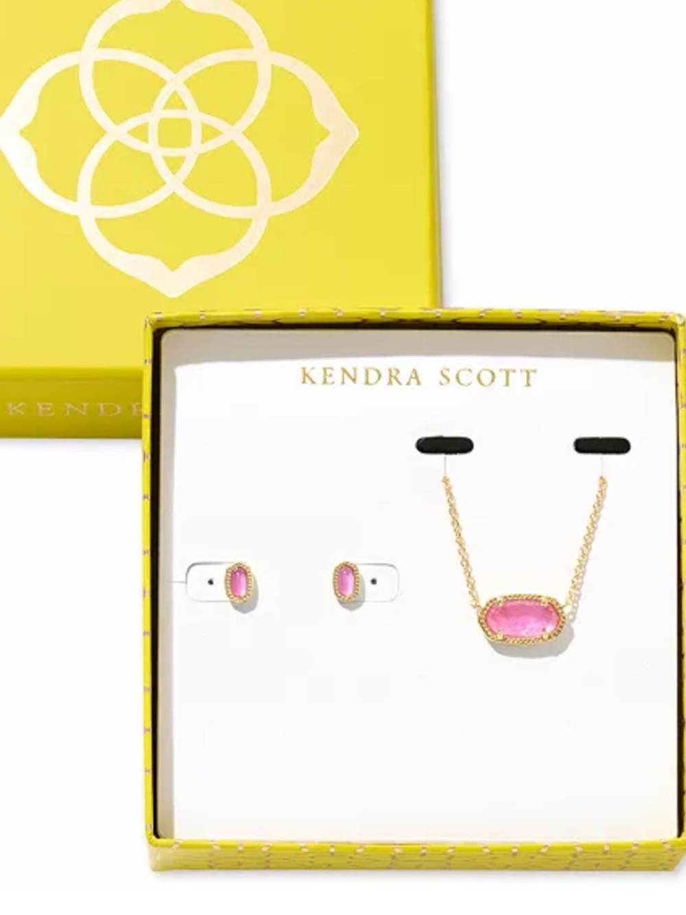 NIB Kendra Scott Elisa & Mini Ellie Gold Gift Set